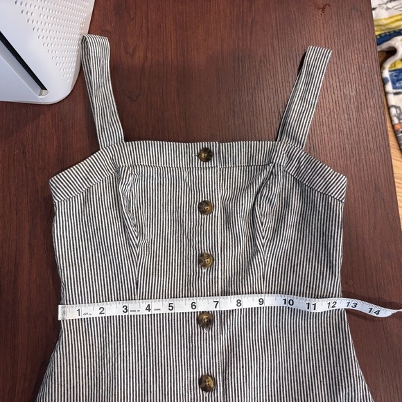 Hollister XS white and blue striped‎ jumper dress - Picture 6 of 8